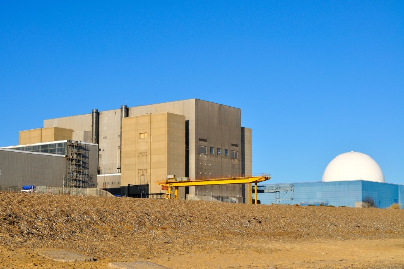 Sizewell nuclear power station on the Suffolk coast